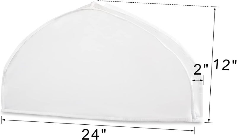 Zilink Shoulder Covers for Clothes (Set of 15) Breathable Garment Dust Covers Protectors with 2" Gusset for Suit, Coats, Jackets, Dress Closet Storage - Image 2